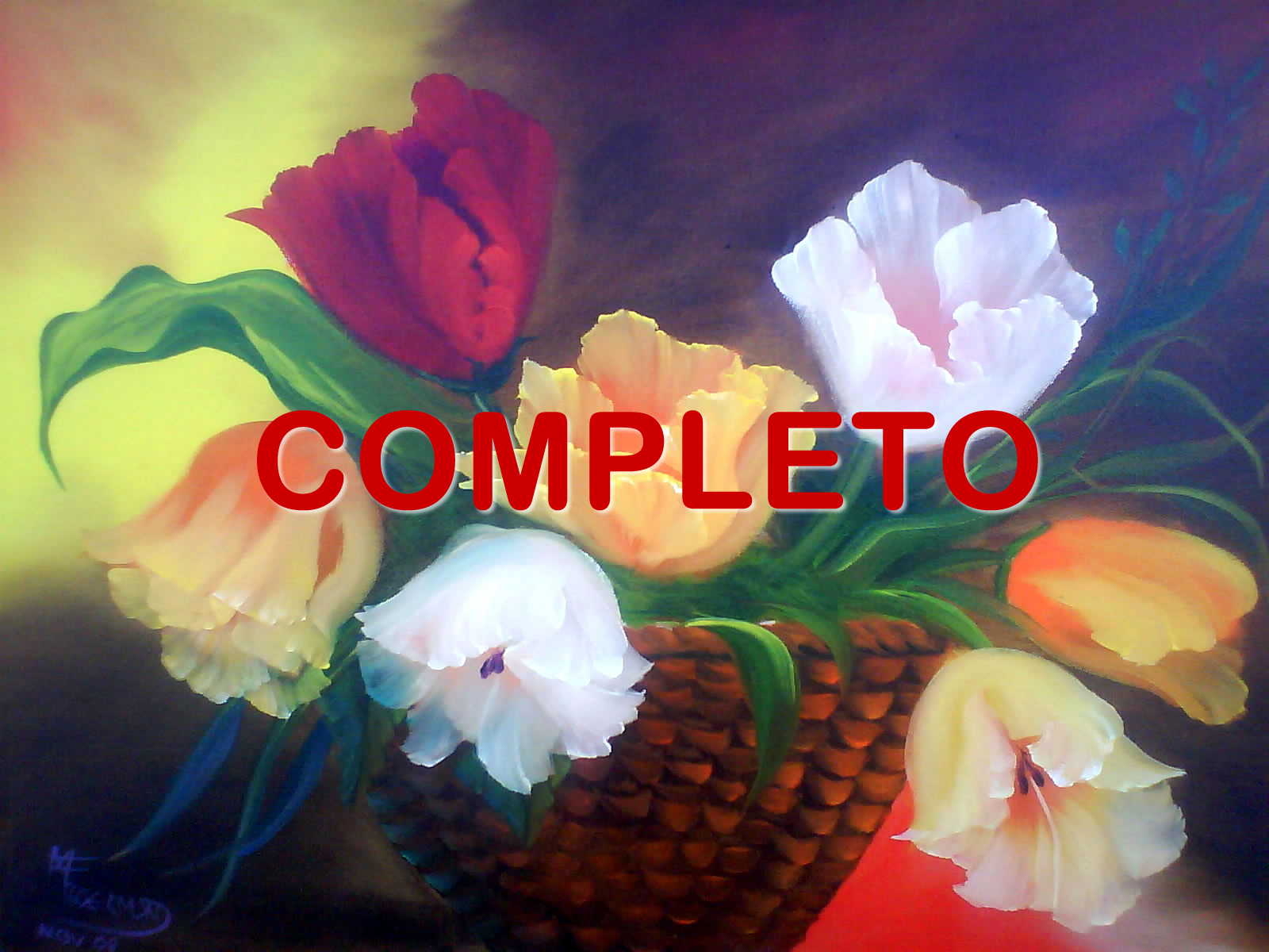 Cesto de t&uacute;lipas